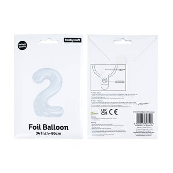 Extra Large Silver Foil 21 Balloon Bundle image number 5