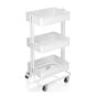 White and Coral Storage Trolley and Accessories Bundle image number 5