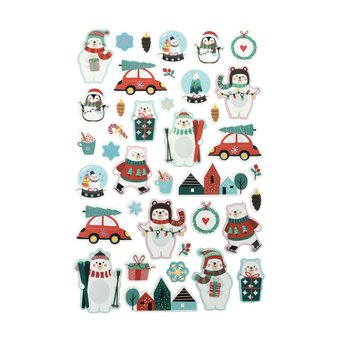 Polar Bear Foam Stickers