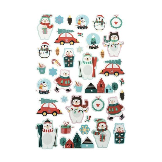 Polar Bear Foam Stickers image number 1