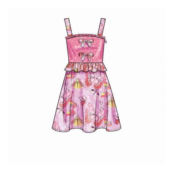 Simplicity Children&rsquo;s Top and Dress Sewing Pattern S9560 (7-14) image number 5