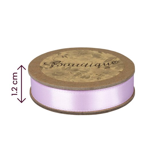 Light Orchid Double-Faced Satin Ribbon 12mm x 5m image number 4