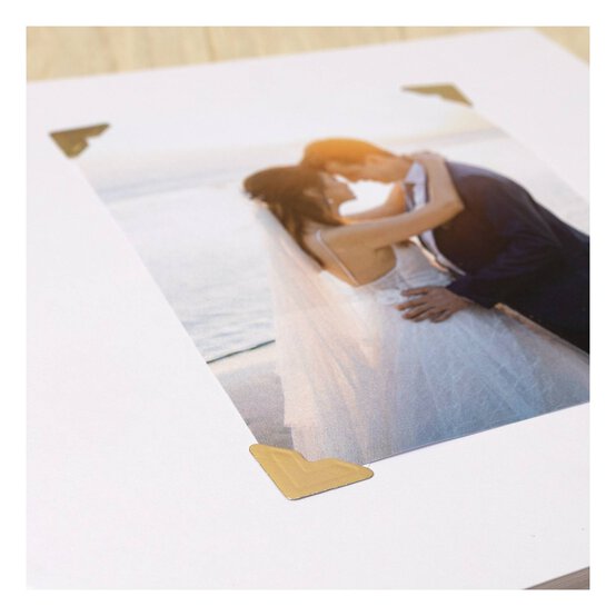 Create & Celebrate Gold Adhesive Photo Corners 24 Pack image number 3