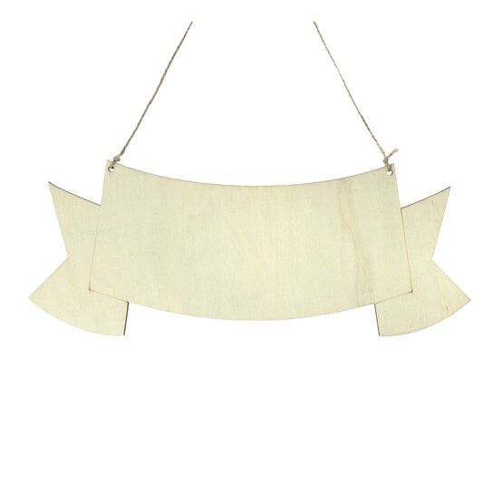 Hanging Wooden Sign 30cm x 12cm image number 1