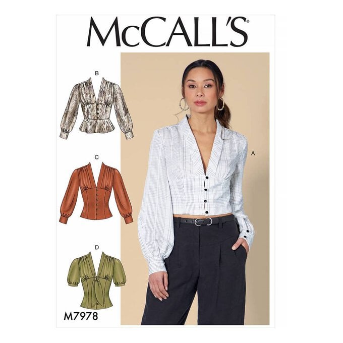 McCall’s Women’s Top Sewing Pattern M7978 (14-22) image number 1