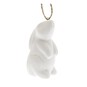 Hanging Ceramic Sitting Bunny Decoration 8cm image number 4