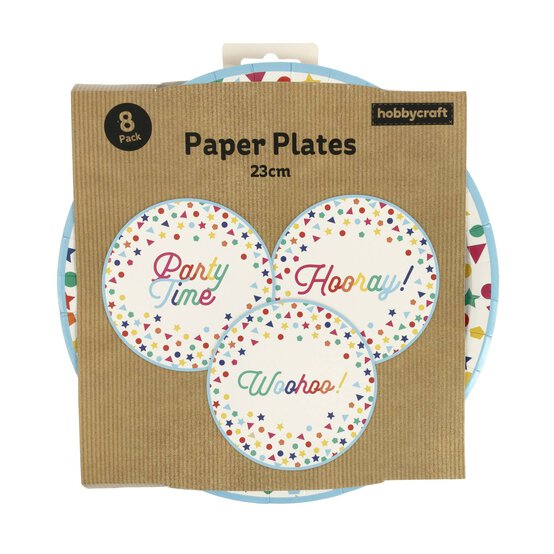 Rainbow Celebration Paper Plates 8 Pack  image number 4