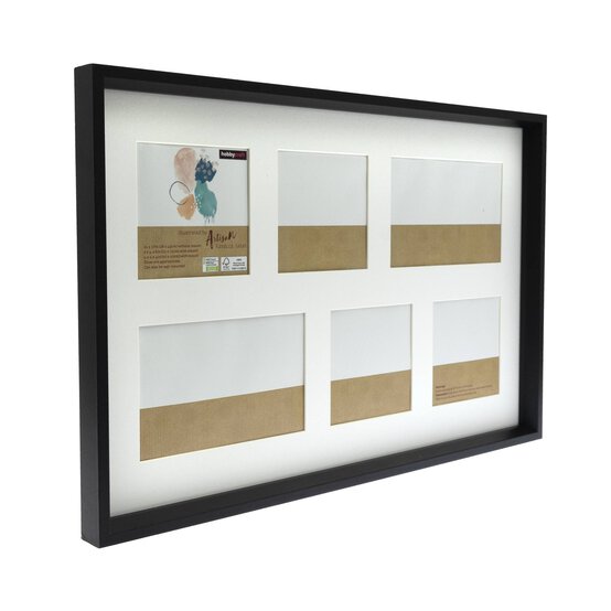Black Multi-Aperture Frame 28cm x 43cm image number 1