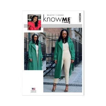 Know Me Women's Coat and Trousers  Sewing Pattern ME2001 (W3 30W-38W)