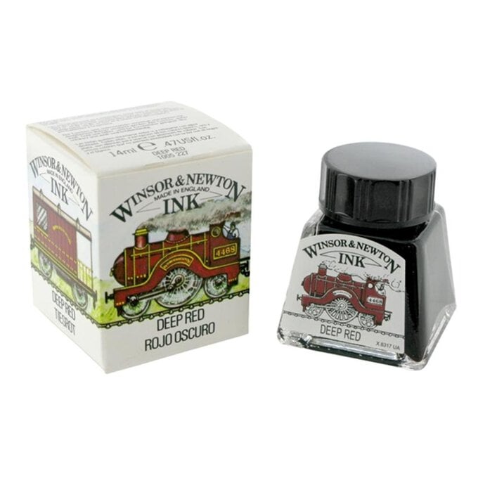 Winsor & Newton Deep Red Drawing Ink 14ml image number 1