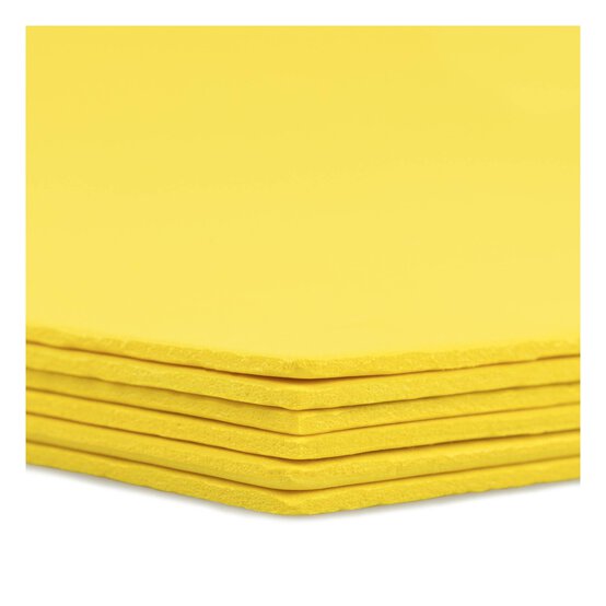 Yellow EVA Foam Sheets A4 6 Pack image number 3