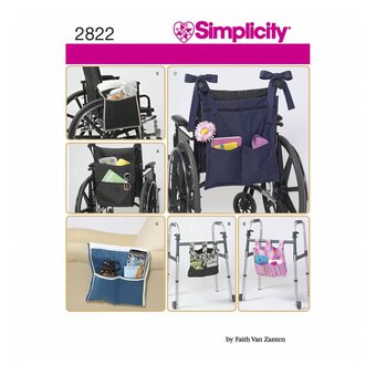 Simplicity Wheelchair and Walker Accessory Sewing Pattern 2822