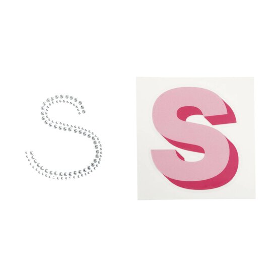 Cold Transfer and Bling Letter S Sticker Set image number 3
