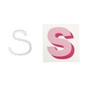 Cold Transfer and Bling Letter S Sticker Set image number 3