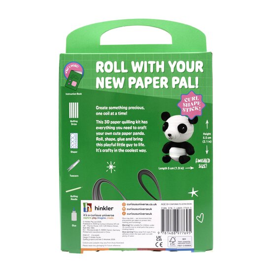 Oh My Craft! Paddy Panda Paper Quilling Kit image number 4