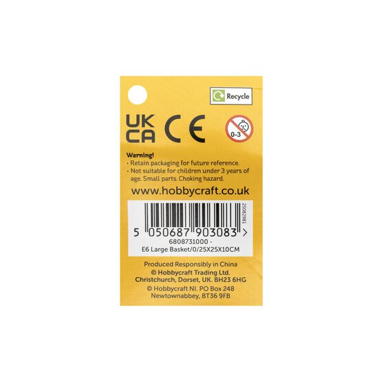 Large Multicolour Easter Basket   image number 5