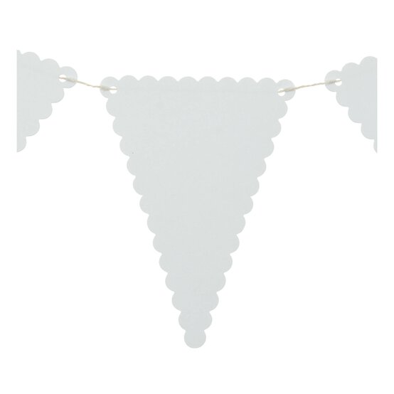White Scalloped Edge Bunting 5m image number 3