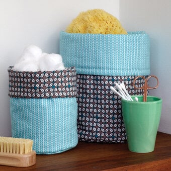 How to Sew Fabric Storage Baskets