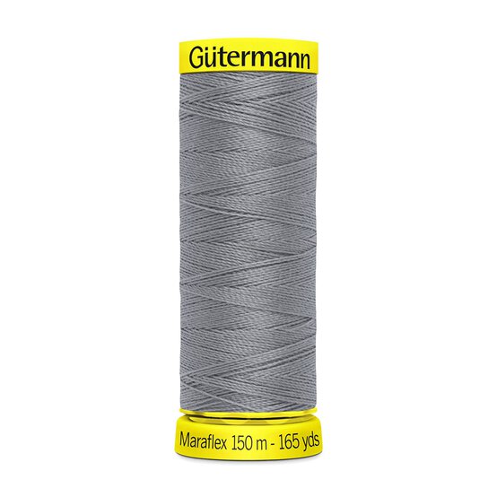 Gutermann Silver Grey Maraflex Stretchy Sewing Thread 150m (40) image number 1