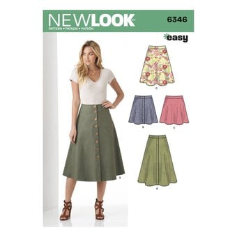 New Look Women's Easy Skirt Sewing Pattern 6346