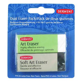 Derwent Shaped Erasers 2 Pack