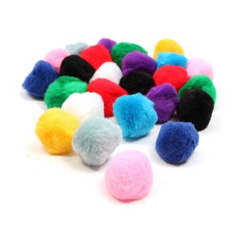 2.5cm MULTI COLOURS Felt Balls 100.Wool Mix Assorted.Pom poms Wholesale