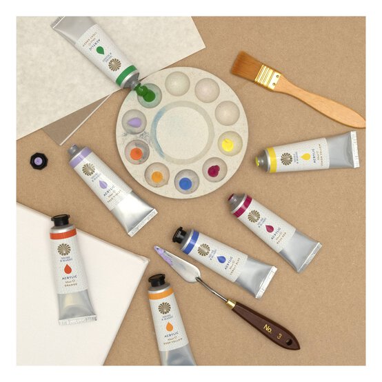 Shore & Marsh Lemon Yellow Acrylic Paint 59ml image number 3