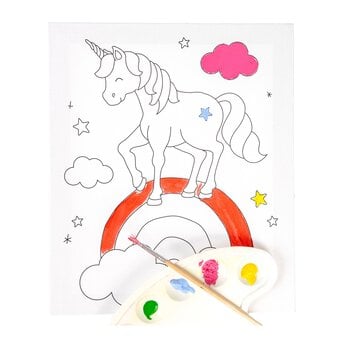 Unicorn Colour-in Canvas image number 3