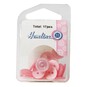 Hemline Pink Basic Cut Edge Button 17 Pack image number 2