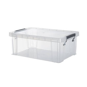 Whitefurze Allstore 10 Litre Clear Storage Box 