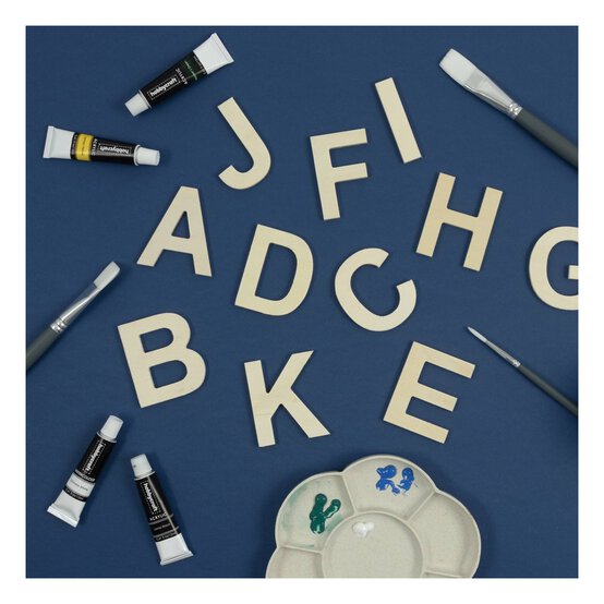 Small Wooden Letter A 6.5cm image number 3