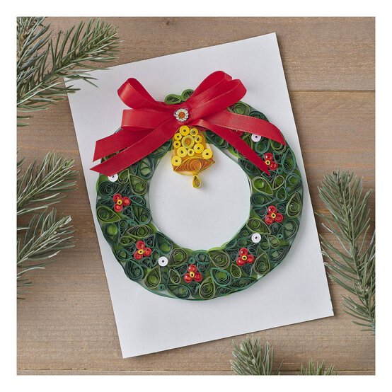 Christmas Wreath Quilling Kit image number 1