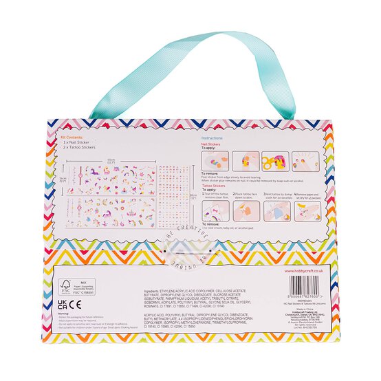 Unicorns Nail Stickers and Tattoos Kit image number 5