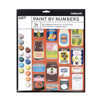 Food Tins Paint by Numbers