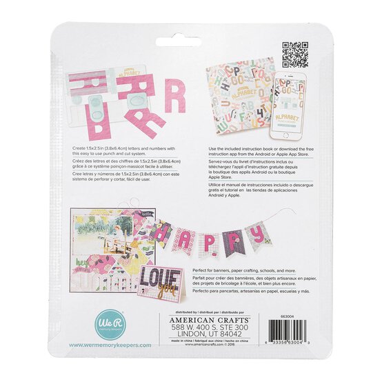 We R Makers Mini Alphabet Punch Board image number 6