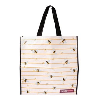 Stripy Bee Woven Bag for Life