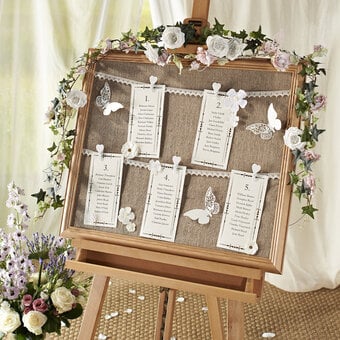 How to Make a Vintage Wedding Table Chart