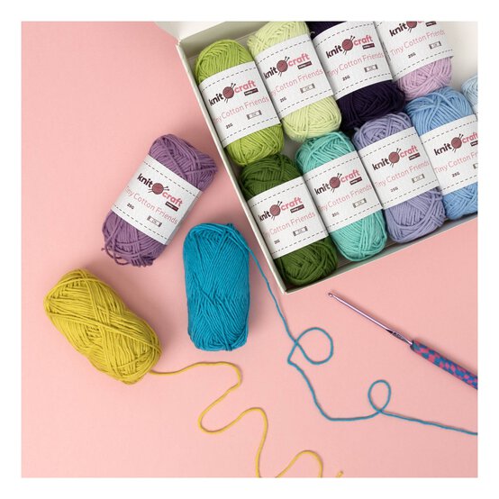 Knitcraft Cool Tone Tiny Cotton Friends Yarn 25g 12 Pack image number 2