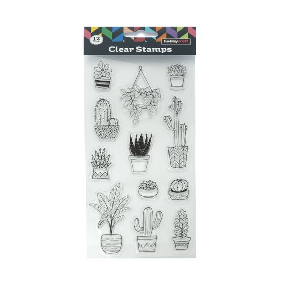Cacti and Succulents Clear Stamp Set 12 Pack image number 4