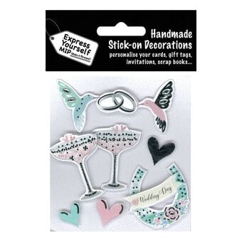 Express Yourself Wedding Ring Bird Card Toppers 6 Pieces