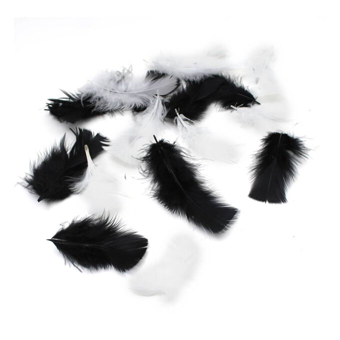 Harlequin Mix Craft Feathers 5g image number 1