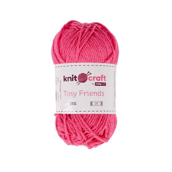 Knitcraft Hot Pink Tiny Friends Yarn 25g image number 1