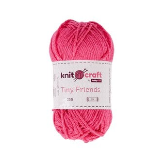 Knitcraft Hot Pink Tiny Friends Yarn 25g