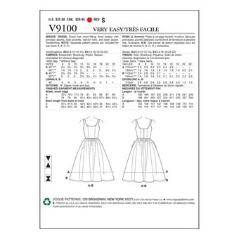 Vogue Sleeveless Dress Sewing Pattern V9100 (14-22) image number 2