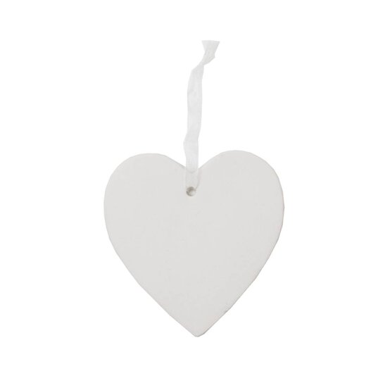 Hanging Ceramic Heart Decoration 11cm image number 2