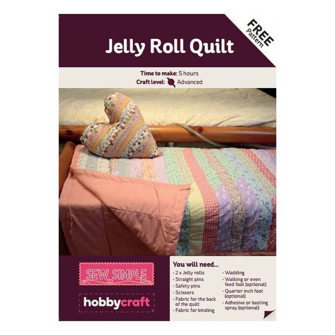 FREE PATTERN Sew a Jelly Roll Quilt Pattern image number 1