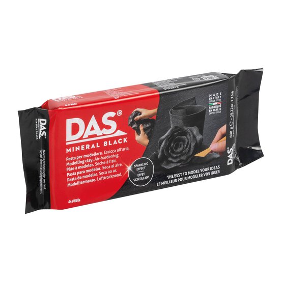 DAS Mineral Black Modelling Clay 800g image number 4