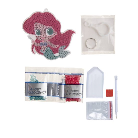Crystal Art The Little Mermaid Bag Charm Kit image number 4
