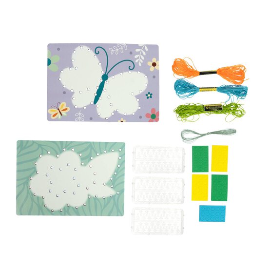Make Your Own Flower and Butterfly String Art Kit image number 3
