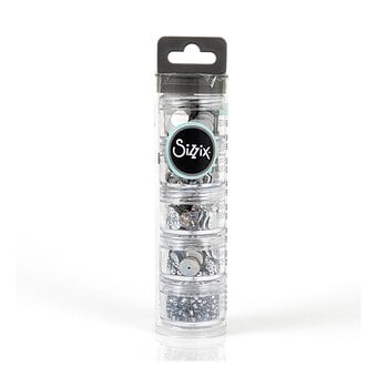 Sizzix Silver Sequin and Beads Set 5 Pack